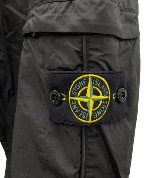 STONE ISLAND（ストーンアイランド）STONE ISLAND (ストーンアイランド) ナイロンメタル イン エコナイロン ガーメントダイ パンツ ブラック サイズ:32の古着・服飾アイテム