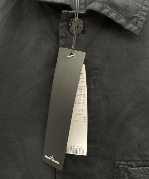 STONE ISLAND（ストーンアイランド）STONE ISLAND (ストーンアイランド) シャツジャケット ブラック サイズ:L 未使用品の古着・服飾アイテム