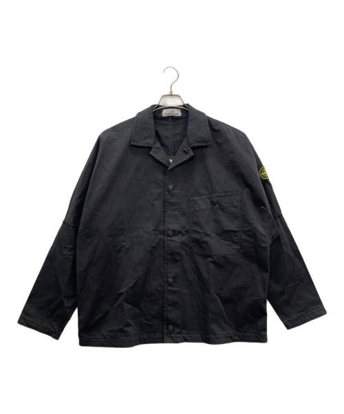 STONE ISLAND（ストーンアイランド）STONE ISLAND (ストーンアイランド) シャツジャケット ブラック サイズ:L 未使用品の古着・服飾アイテム