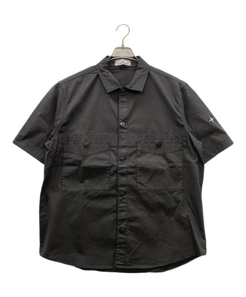 STONE ISLAND（ストーンアイランド）STONE ISLAND (ストーンアイランド) ショートスリーブシャツ グレー サイズ:Lの古着・服飾アイテム