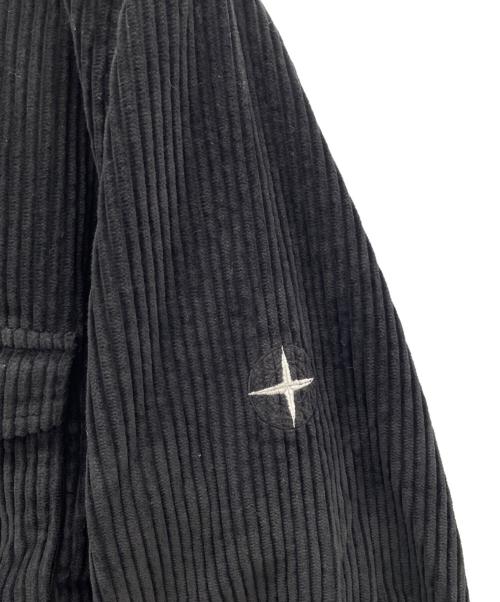 STONE ISLAND（ストーンアイランド）STONE ISLAND (ストーンアイランド) コーデュロイブルゾン ブラック サイズ:L 未使用品の古着・服飾アイテム