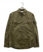 STONE ISLANDストーンアイランド）の古着「長袖シャツ」｜オリーブ