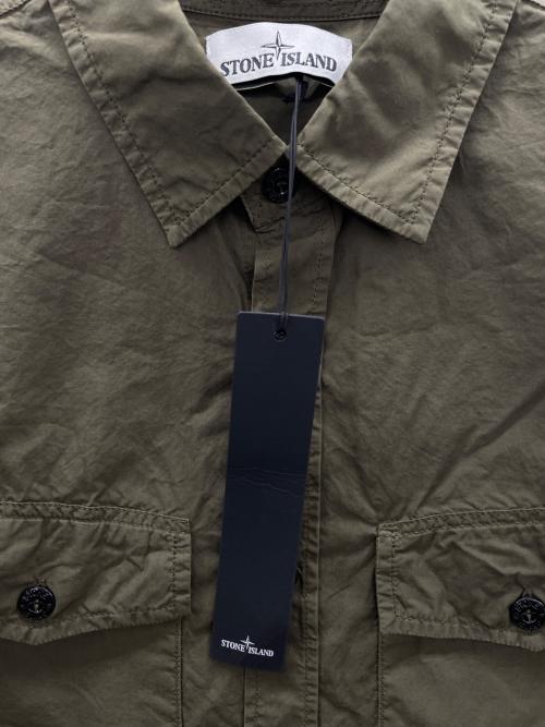 STONE ISLAND（ストーンアイランド）STONE ISLAND (ストーンアイランド) 長袖シャツ オリーブ サイズ:L 未使用品の古着・服飾アイテム