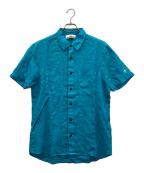 STONE ISLANDストーンアイランド）の古着「ショートスリーブリネンシャツ」｜ブルー