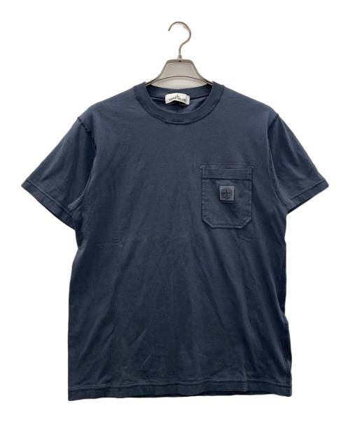 STONE ISLAND（ストーンアイランド）STONE ISLAND (ストーンアイランド) 半袖カットソー ネイビー サイズ:L 未使用品の古着・服飾アイテム