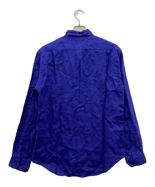 STONE ISLAND（ストーンアイランド）STONE ISLAND (ストーンアイランド) ロングスリーブリネンシャツ ブルー サイズ:Lの古着・服飾アイテム