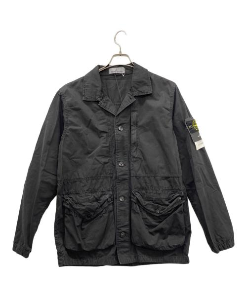 STONE ISLAND（ストーンアイランド）STONE ISLAND (ストーンアイランド) GARMENT DYED MILITARY JACKET ブラック サイズ:L 未使用品の古着・服飾アイテム