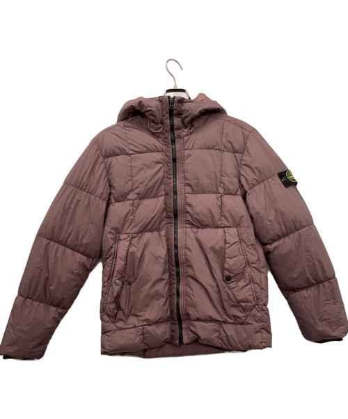 STONE ISLAND（ストーンアイランド）STONE ISLAND (ストーンアイランド) GARMENT DYED CRINKLE REPS NY DOWN バーガンディー サイズ:Lの古着・服飾アイテム