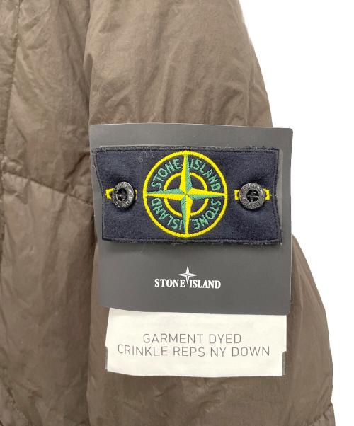 STONE ISLAND（ストーンアイランド）STONE ISLAND (ストーンアイランド) GARMENT DYED CRINKLE REPS NY DOWN JACKET ブラウン サイズ:L 未使用品の古着・服飾アイテム