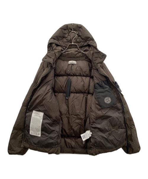 STONE ISLAND（ストーンアイランド）STONE ISLAND (ストーンアイランド) GARMENT DYED CRINKLE REPS NY DOWN JACKET ブラウン サイズ:L 未使用品の古着・服飾アイテム