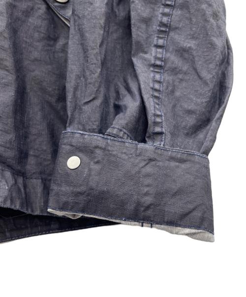 STONE ISLAND（ストーンアイランド）STONE ISLAND (ストーンアイランド) バッグロゴプリント フーデッドジャケット インディゴ サイズ:L 未使用品の古着・服飾アイテム