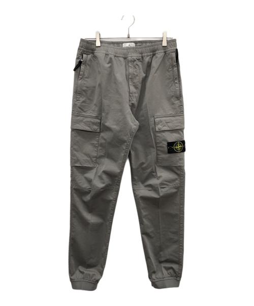 STONE ISLAND（ストーンアイランド）STONE ISLAND (ストーンアイランド) ガーメントダイ テーパード カーゴパンツ グレー サイズ:W32の古着・服飾アイテム