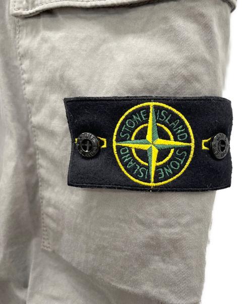 STONE ISLAND（ストーンアイランド）STONE ISLAND (ストーンアイランド) ガーメントダイ テーパード カーゴパンツ グレー サイズ:W32の古着・服飾アイテム