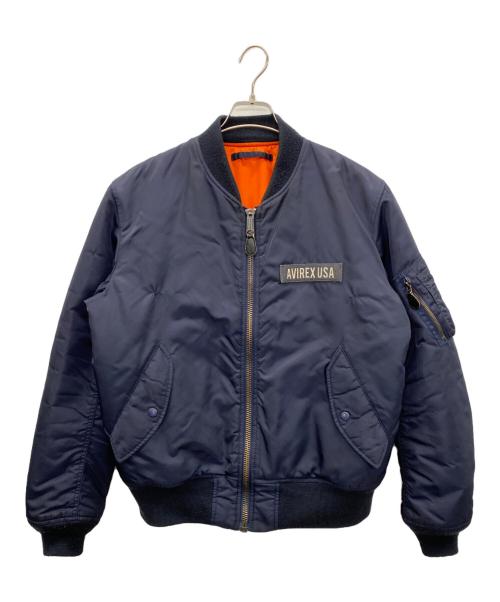AVIREX（アヴィレックス）AVIREX (アヴィレックス) MA-1ジャケット ネイビー サイズ:XLの古着・服飾アイテム