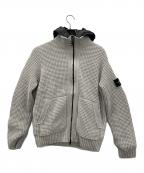 STONE ISLANDストーンアイランド）の古着「コンパスパッチリバーシブルカーディガン」｜グレー