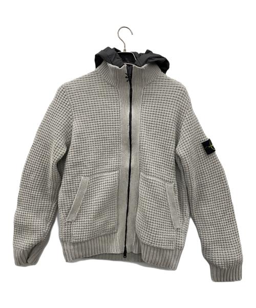 STONE ISLAND（ストーンアイランド）STONE ISLAND (ストーンアイランド) コンパスパッチリバーシブルカーディガン グレー サイズ:Lの古着・服飾アイテム