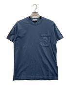 STONE ISLANDストーンアイランド）の古着「ロゴパッチポケットTシャツ」｜ネイビー