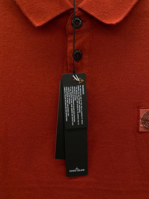 STONE ISLAND（ストーンアイランド）STONE ISLAND (ストーンアイランド) ポロシャツ レッド サイズ:L 未使用品の古着・服飾アイテム