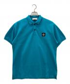 STONE ISLANDストーンアイランド）の古着「半袖ポロシャツ」｜ブルー