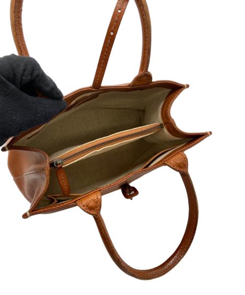 genten（ゲンテン）genten (ゲンテン) ハンドバッグ ブラウンの古着・服飾アイテム