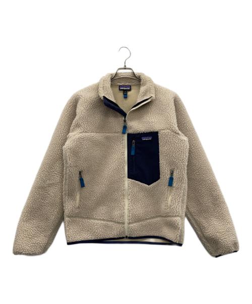 Patagonia（パタゴニア）Patagonia (パタゴニア) クラシックレトロXジャケット アイボリー×ネイビー サイズ:Sの古着・服飾アイテム