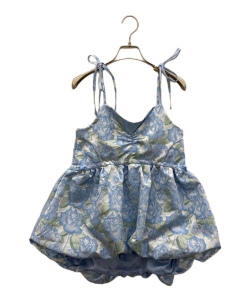 POPPY（ポピー）POPPY (ポピー) バルーンチュニック ブルー サイズ:FREEの古着・服飾アイテム