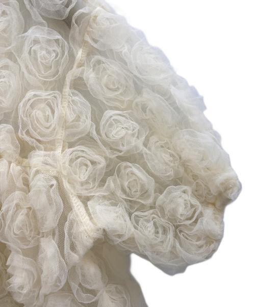 POPPY（ポピー）POPPY (ポピー) FLOWER BALLOON TULLE BOLERO ベージュ サイズ:FREEの古着・服飾アイテム