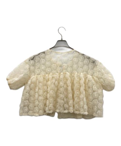 POPPY（ポピー）POPPY (ポピー) FLOWER BALLOON TULLE BOLERO ベージュ サイズ:FREEの古着・服飾アイテム