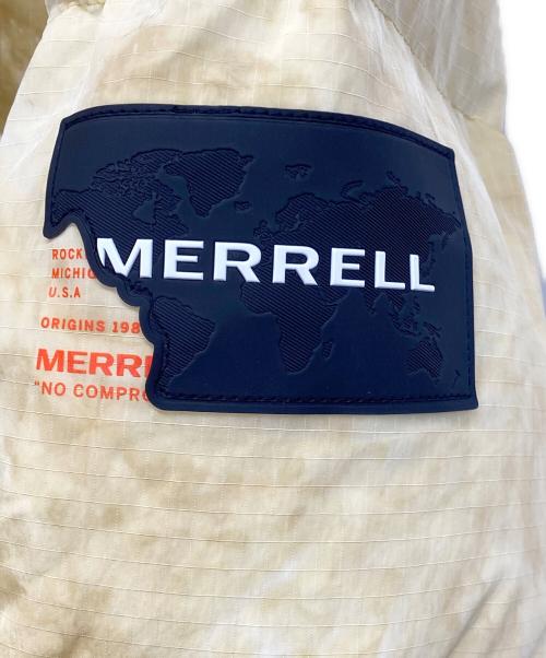MERRELL（メレル）MERRELL (メレル) PRINT PUFFER DOWN JUMPER ベージュ サイズ:XLの古着・服飾アイテム