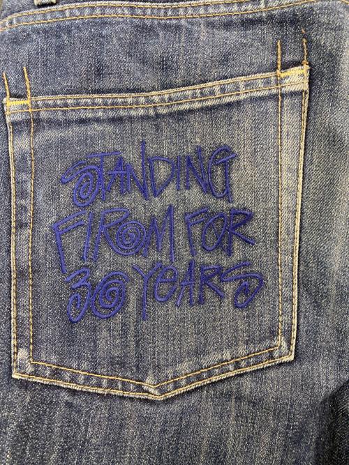 xxx（トリプルエックス）xxx (トリプルエックス) stussy (ステューシー) デニムパンツ ブルー サイズ:30の古着・服飾アイテム