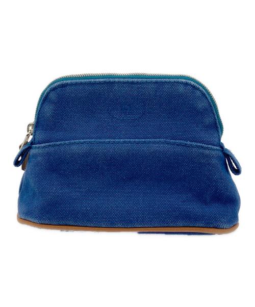 HERMES（エルメス）HERMES (エルメス) ポーチ ブルーの古着・服飾アイテム