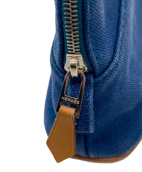 HERMES（エルメス）HERMES (エルメス) ポーチ ブルーの古着・服飾アイテム