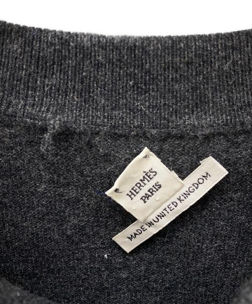 HERMES（エルメス）HERMES (エルメス) カシミヤニット グレー サイズ:34の古着・服飾アイテム