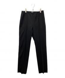 HERMES（エルメス）の古着「センタープレスパンツ」｜ブラック
