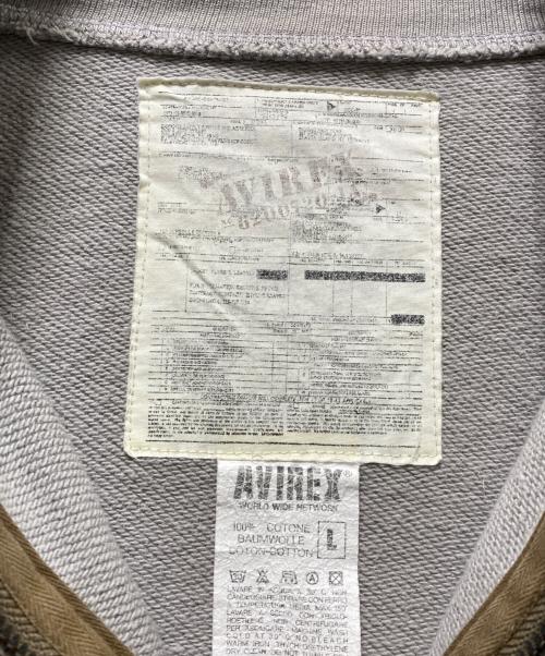 AVIREX（アヴィレックス）AVIREX (アヴィレックス) ジップアップスウェット グレー サイズ:Lの古着・服飾アイテム