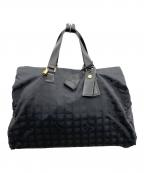 CHANELシャネル）の古着「ボストンキャリーバッグ」｜ブラック