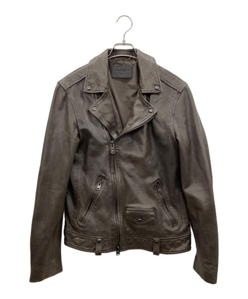 ALL SAINTS（オールセインツ）ALL SAINTS (オールセインツ) レザージャケット ブラウン サイズ:Sの古着・服飾アイテム