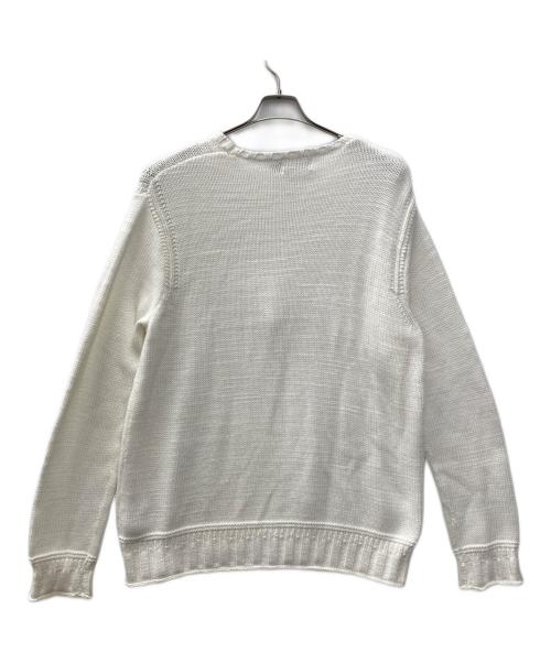 POLO RALPH LAUREN（ポロ・ラルフローレン）POLO RALPH LAUREN (ポロ・ラルフローレン) 厚手ニット ホワイト サイズ:Lの古着・服飾アイテム