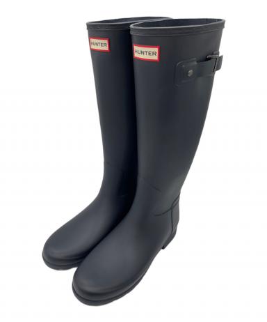 【中古／美品】HUNTER オリジナル ブラック レインブーツ (箱付き) 数量限定】HUNTER ハンター レインブーツ レディース オリジナル