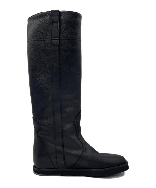 FABIO RUSCONI（ファビオルスコーニ）FABIO RUSCONI (ファビオルスコーニ) ロングブーツ ブラック サイズ:38の古着・服飾アイテム