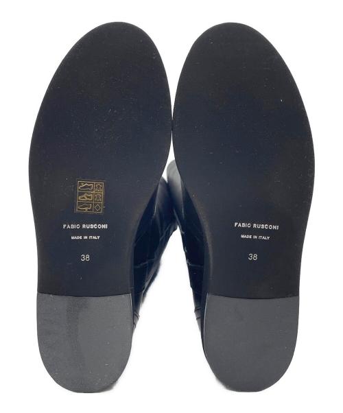 FABIO RUSCONI（ファビオルスコーニ）FABIO RUSCONI (ファビオルスコーニ) ロングブーツ ブラック サイズ:38の古着・服飾アイテム