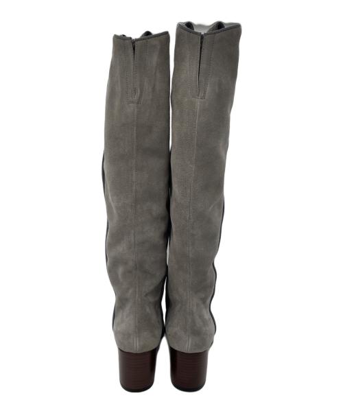 AWARES（アウェア）AWARES (アウェア) スウェードロングブーツ グレー サイズ:38の古着・服飾アイテム