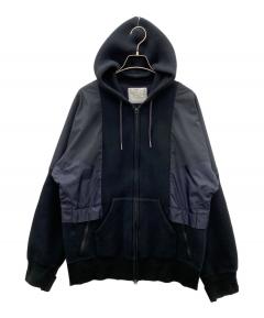 中古・古着通販】sacai (サカイ) S Sweat Jersey Hoodie ブラック