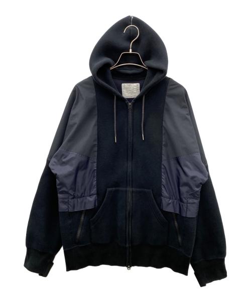 sacai（サカイ）sacai (サカイ) Sponge Sweat Hoodie ネイビー サイズ:2の古着・服飾アイテム