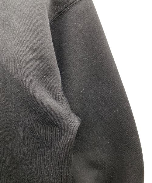 AURALEE（オーラリー）AURALEE (オーラリー) BAGGY POLYESTER SWEAT HALF ZIP P/O ブラック サイズ:5の古着・服飾アイテム