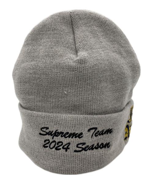 New Era（ニューエラ）New Era (ニューエラ) SUPREME (シュプリーム) ニット帽 グレーの古着・服飾アイテム