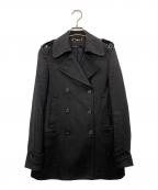 GUCCIグッチ）の古着「ダブルブレストコート」｜ブラック