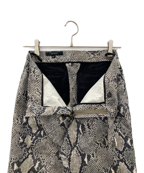 GUCCI（グッチ）GUCCI (グッチ) フレアパンツ グレー サイズ:SIZE 42の古着・服飾アイテム