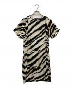 GUCCIグッチ）の古着「半袖ワンピース」｜ブラック×ベージュ