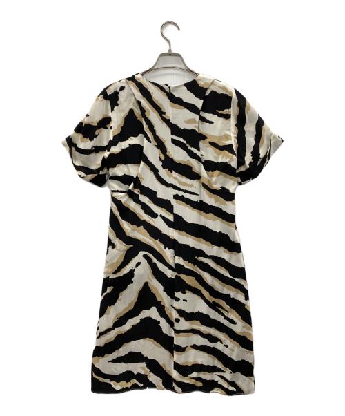GUCCI（グッチ）GUCCI (グッチ) 半袖ワンピース ブラック×ベージュ サイズ:38の古着・服飾アイテム